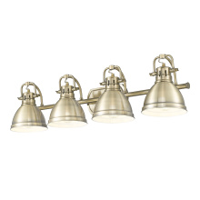 Golden 3602-BA4 AB-AB - Yep by Golden Lighting Duncan 4-light Vanity in Aged Brass